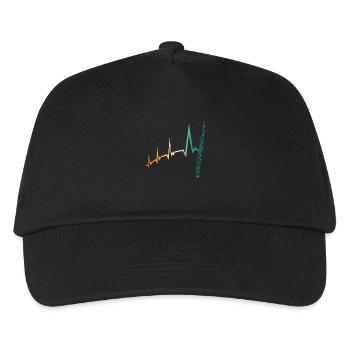 Flute Heartbeat Flute - Kids’ Baseball Cap - black - Front