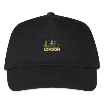 london skyline - Kinder Basecap - Schwarz - Vorne