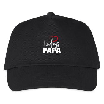 Lieblingspapa - Kinder Basecap - Schwarz - Vorne