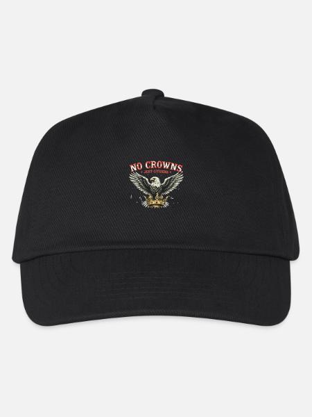 No Crowns Just Presidents Eagle No King - Kinder Basecap - Schwarz