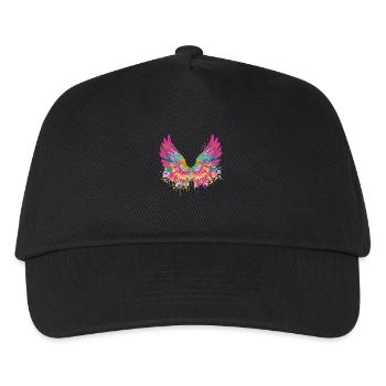 engelsflügel,angelwings,flügel.bunt,graffiti - Kinder Basecap - Schwarz - Vorne