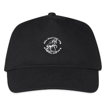 Der Wind trägt uns - Pferd (weiß) - Kinder Basecap - Schwarz - Vorne