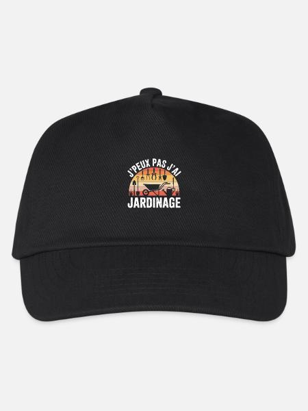 Ich kann nicht Ich Hof Garten Humor Gärtner Geschenk - Kinder Basecap - Schwarz