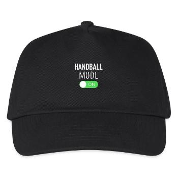 Handball Mode On - Kinder Basecap - Schwarz - Vorne