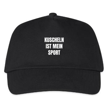Les câlins, c’est mon sport - Casquette de baseball Enfant - noir - Devant
