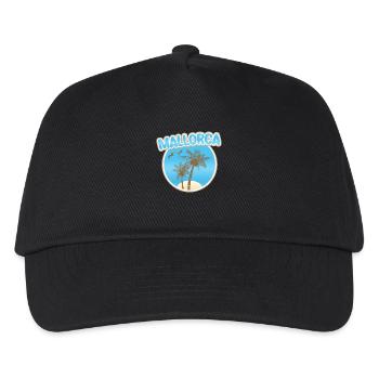 Mallorca - Kinder Basecap - Schwarz - Vorne