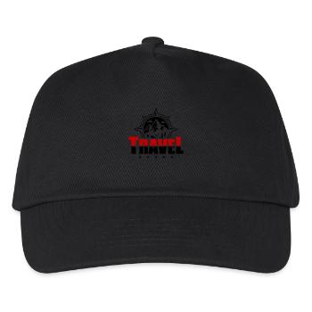 Travel Kompass Berge - Kinder Basecap - Schwarz - Vorne