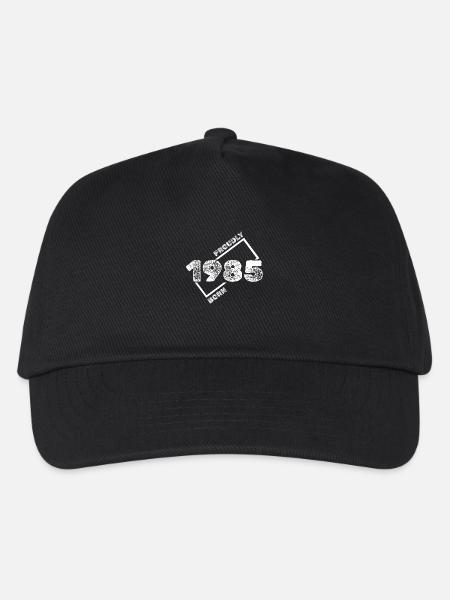 Geboren 1985 - Kinder Basecap - Schwarz