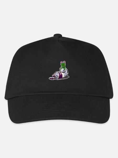 Öl Frosch - Kinder Basecap - Schwarz