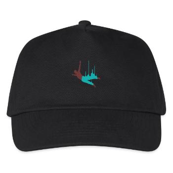 basejumper_2f - Kids’ Baseball Cap - black - Front