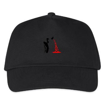 puke hearts - Kids’ Baseball Cap - black - Front