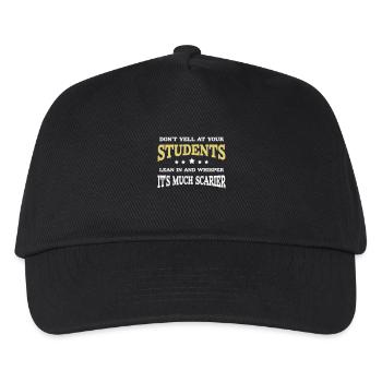 Don't Yell At Your Students Cool Sarcastic Teacher - Kids’ Baseball Cap - black - Front