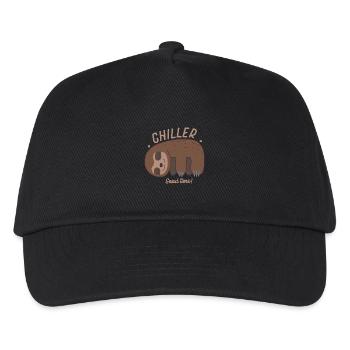 Sloth Chiller Sloth Humor Wall Art - Kids’ Baseball Cap - black - Front