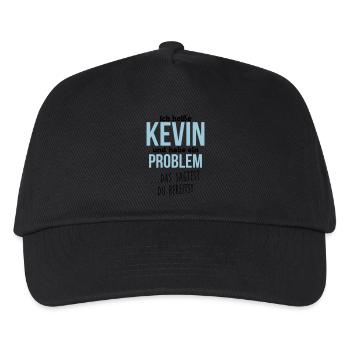 Kevin + Problem - Kinder Basecap - Schwarz - Vorne