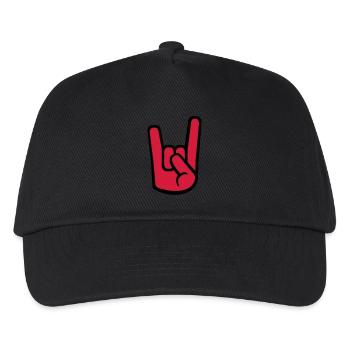 Rock Metal - Kinder Basecap - Schwarz - Vorne