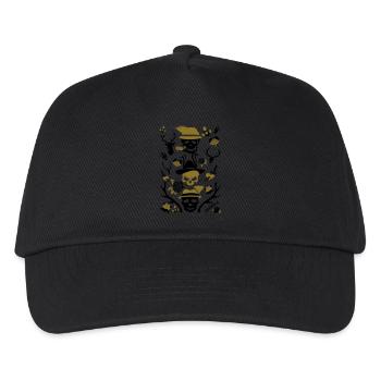 alpen skull - Kinder Basecap - Schwarz - Vorne