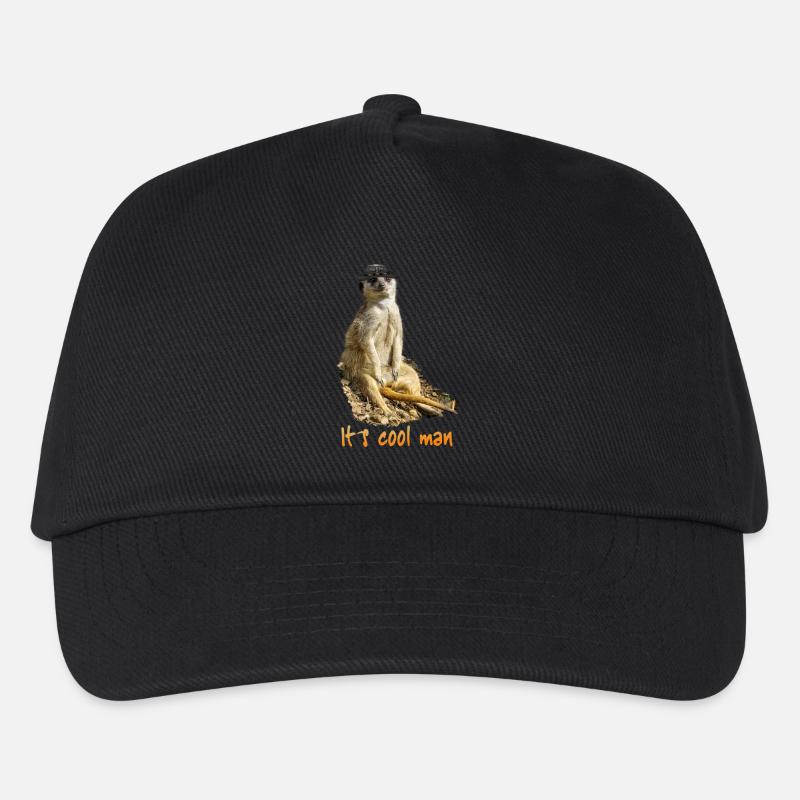 It´s cool man - Kinder Basecap - Schwarz