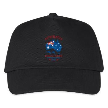AUSTRALIA - DOWN UNDER 2 - Kinder Basecap - Schwarz - Vorne