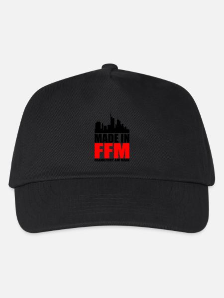 Made in Frankfurt - Kinder Basecap - Schwarz