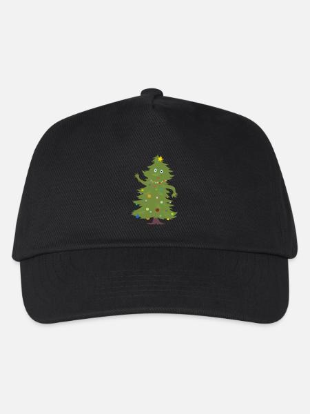Weihnachtsbaum - Kinder Basecap - Schwarz