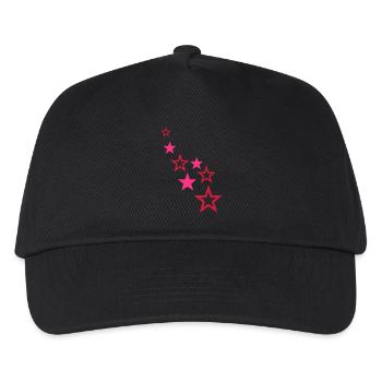 sterne - Kinder Basecap - Schwarz - Vorne