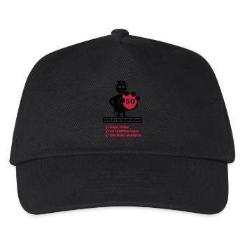 50. Geburtstag Shirt "Älter als die ... erlaubt" - Kinder Basecap - Schwarz - Vorne