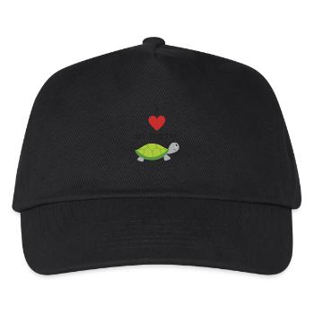 Turtle - Kinder Basecap - Schwarz - Vorne