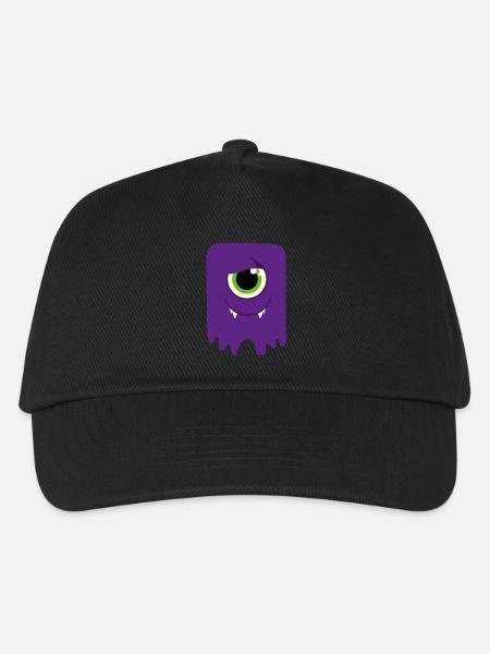 Monster / Alien Papa - Kinder Basecap - Schwarz