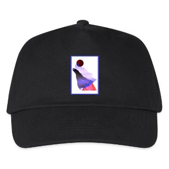 Moon Wolf - Laurids B Design - Kids’ Baseball Cap - black - Front