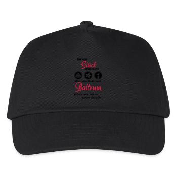 Glück Baltrum - Kinder Basecap - Schwarz - Vorne
