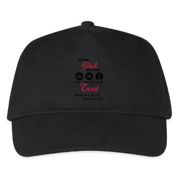 Glück Texel - Kinder Basecap - Schwarz - Vorne