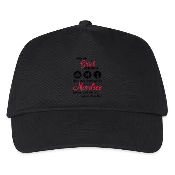 Glück Nordsee - Kinder Basecap - Schwarz - Vorne
