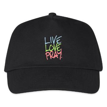 Live-Love-Pray! - Kinder Basecap - Schwarz - Vorne