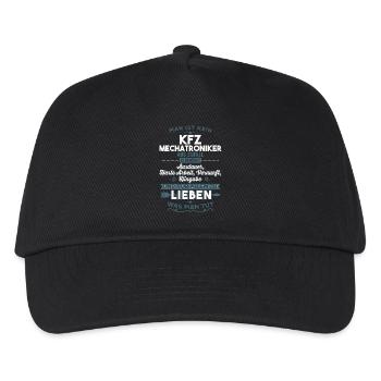 Lieben was man tut - KFZ Mechatroniker - Kinder Basecap - Schwarz - Vorne