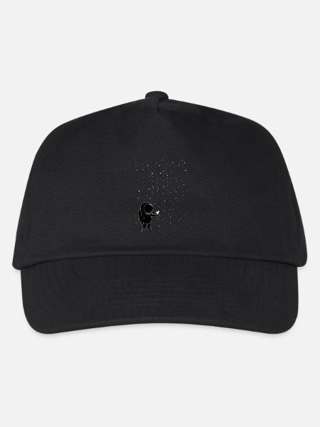 Astronaut - Kinder Basecap - Schwarz