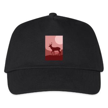 deerprint - Kids’ Baseball Cap - black - Front