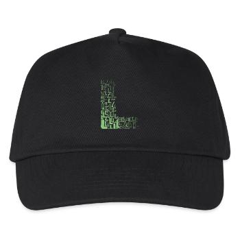 Font Fashion L - Kids’ Baseball Cap - black - Front