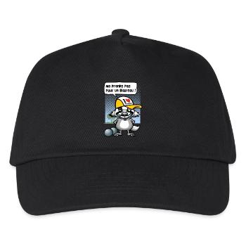 Badger bowls - Kids’ Baseball Cap - black - Front
