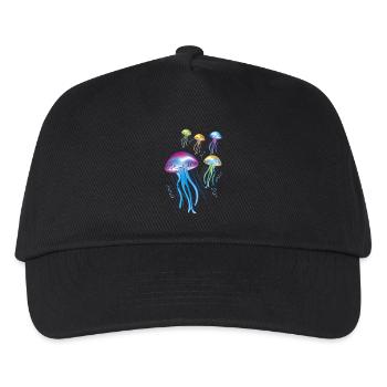 méduses - Casquette de baseball Enfant - noir - Devant