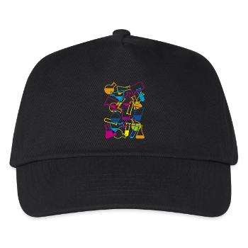 Laboratory Glassware with Chemicals - Kids’ Baseball Cap - black - Front