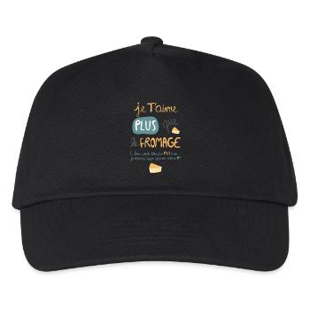 fromage - Casquette de baseball Enfant - noir - Devant