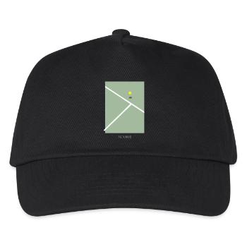 Tennis Art - Kinder Basecap - Schwarz - Vorne