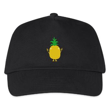 un ananas - Casquette de baseball Enfant - noir - Devant