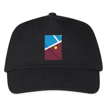 Minimalist tennis field sports - Kids’ Baseball Cap - black - Front
