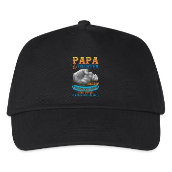 papa und tochter - Kinder Basecap - Schwarz - Vorne