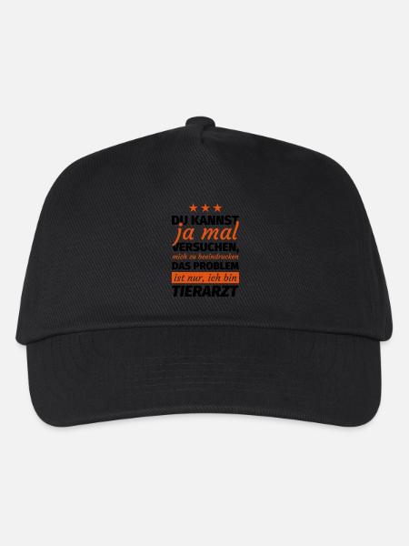 Tierarzt - Kinder Basecap - Schwarz