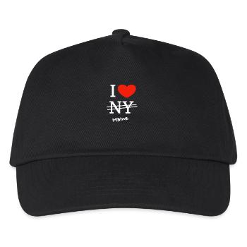 Ich liebe Mainz - I love Mainz - Kinder Basecap - Schwarz - Vorne