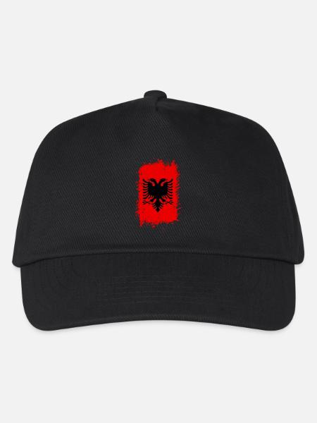 Albanien - Kinder Basecap - Schwarz