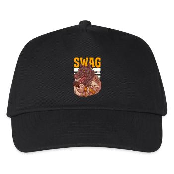Rapper avec tête de loup et tatouages - Casquette de baseball Enfant - noir - Devant
