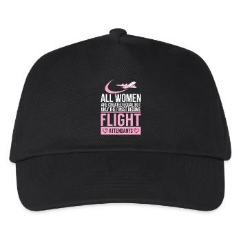 Flight attendant - flight attendant - stewardess - - Kids’ Baseball Cap - black - Front